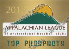 2012 Appalachian League Top Prospects Appy Header Checklist