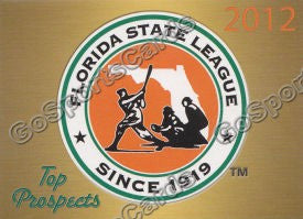 2012 Florida State League Top Prospect Header Card Checklist