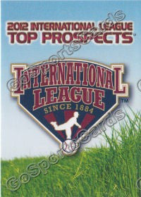 2012 International League Top Prospects Header Card Checklist