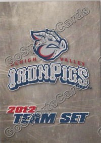 2012 Lehigh Valley IronPigs Header Checklist Card