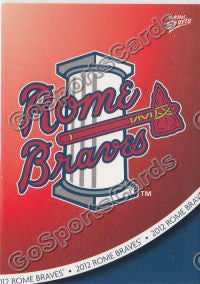 2012 Rome Braves Header Checklist