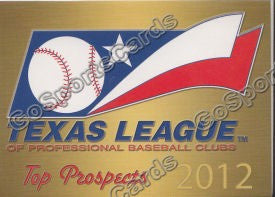 2012 Texas League Top Prospect Header Card Checklist