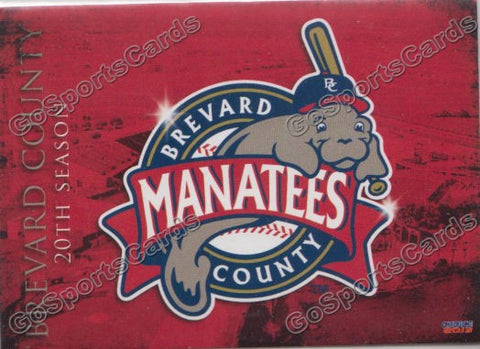 2013 Brevard County Manatees Header Checklist Card