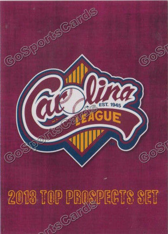 2013 Carolina League Top Prospect Header Card