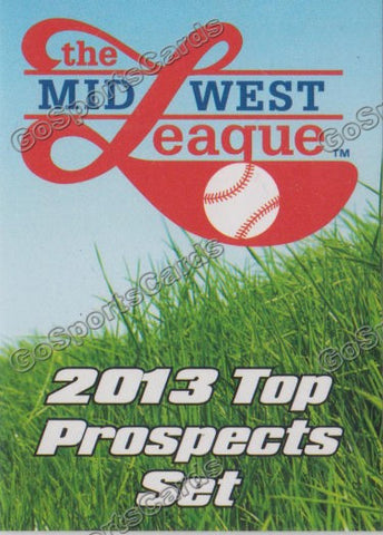 2013 MidWest League Top Prospect Header Checklist