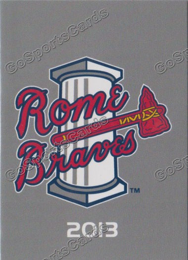 2013 Rome Braves Header Checklist