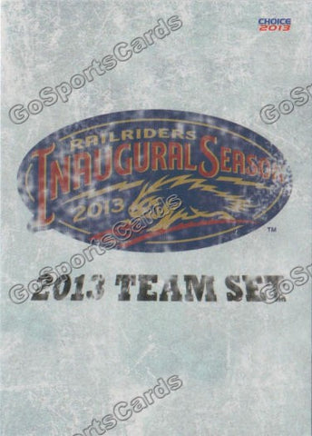 2013 Scranton Wilkes Barre RailRiders Header Checklist
