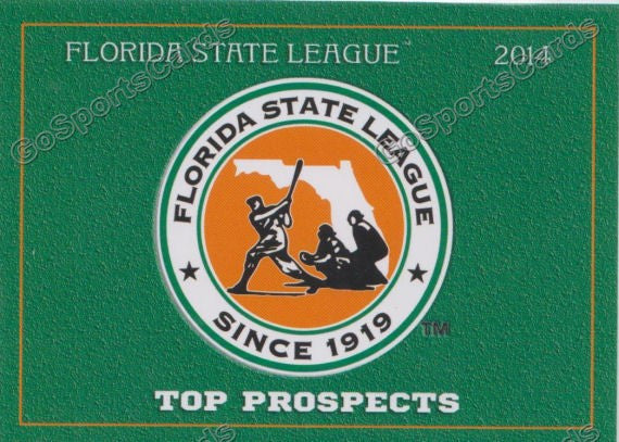 2014 Florida State League Top Prospect Header Checklist