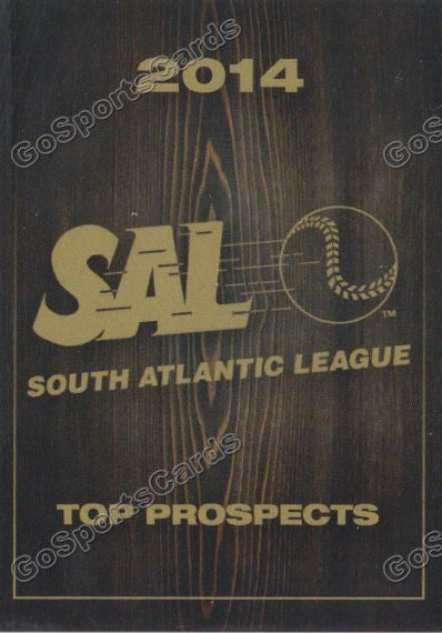 2014 South Atlantic League Top Prospect Checklist Header Card