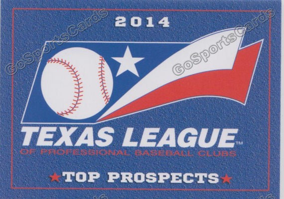 2014 Texas League Top Prospect Checklist Header Card