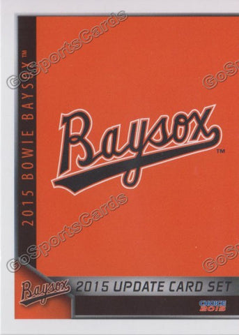 2015 Bowie Baysox Update Checklist Header Card