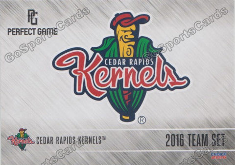 2016 Cedar Rapids Kernels Header Checklist