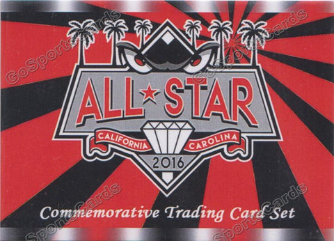 2016 California Carolina League All Star Header Checklist