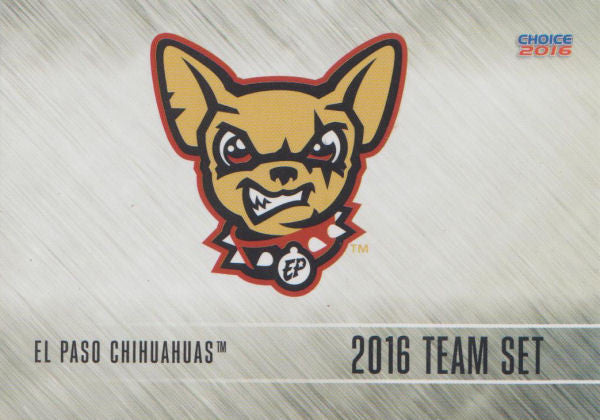 2016 El Paso Chihuahuas Header Checklist