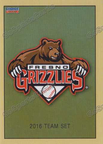 2016 Fresno Grizzlies Header Checklist
