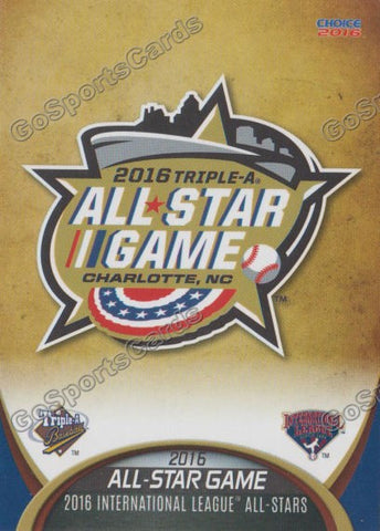 2016 International League All Star Header Checklist