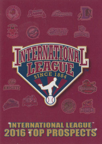 2016 International League Top Prospect Header Checklist