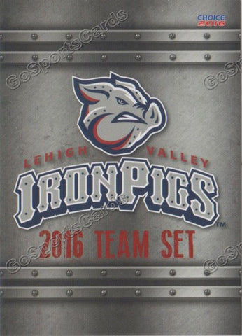 2016 Lehigh Valley IronPigs Header Checklist
