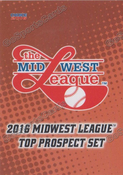 2016 Midwest League Top Prospect Header Checklist