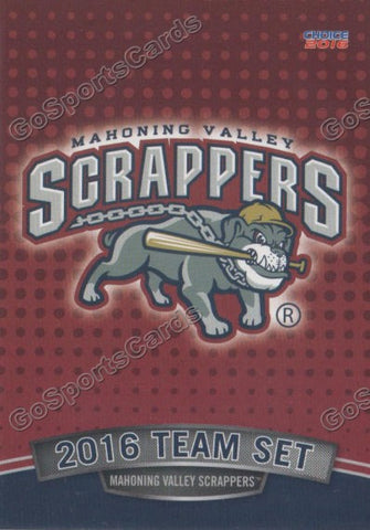 2016 Mahoning Valley Scrappers Header Checklist