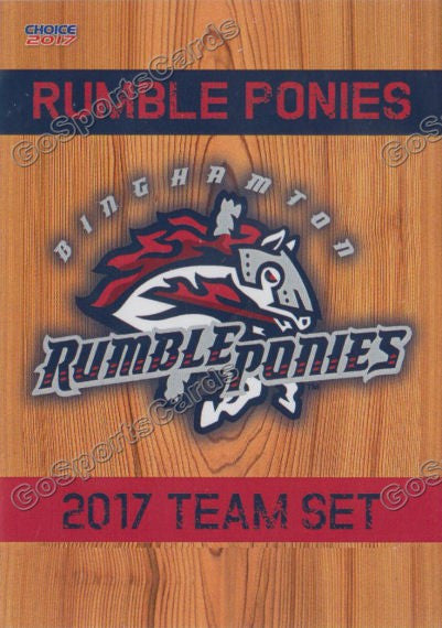 Rumble Checklist 2017 Binghamton Rumble Ponies Checklist Header – Go Sports Cards