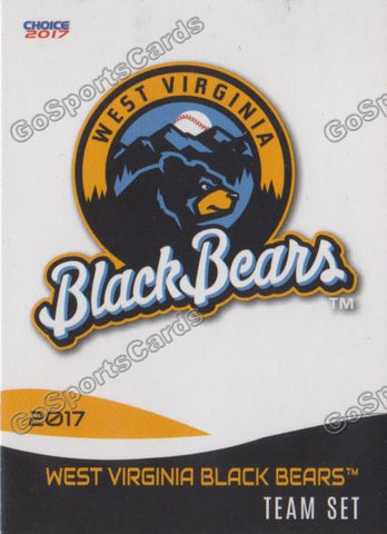 2017 West Virginia Black Bears Header Checklist