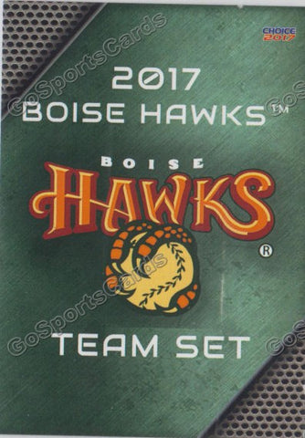 2017 Boise Hawks Header Checklist