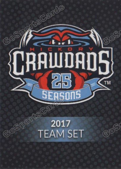 2017 Hickory Crawdads Header Checklist