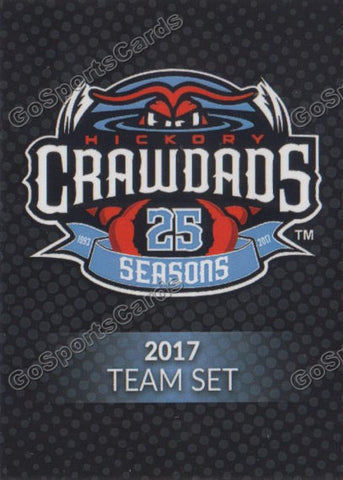 2017 Hickory Crawdads Header Checklist