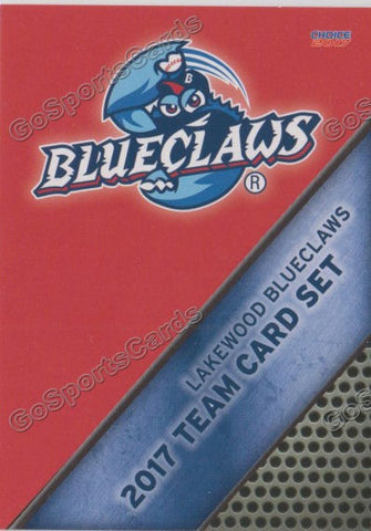 2017 Lakewood BlueClaws Header Checklist
