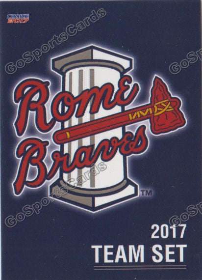 2017 Rome Braves Header Checklist