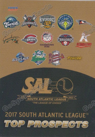 2017 South Atlantic League Top Prospects SAL Checklist Header