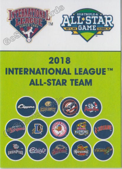 2018 International League All Star Header Checklist