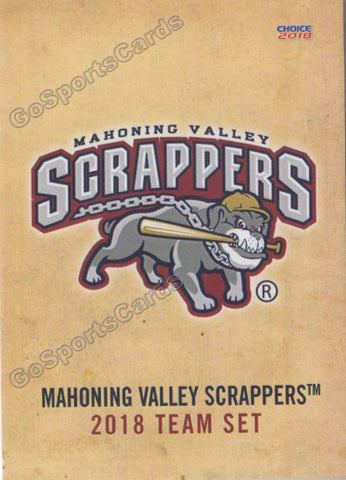 2018 Mahoning Valley Scrappers Header Checklist