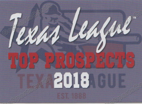 2018 Texas League Top Prospects Header Checklist