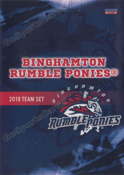 Rumble Checklist 2019 Binghamton Rumble Ponies Header Checklist – Go Sports Cards