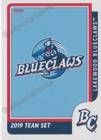 2019 Lakewood BlueClaws Header Checklist