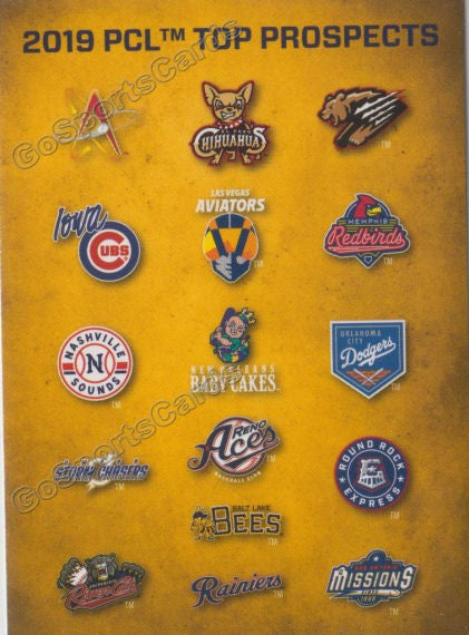 2019 Pacific Coast League Top Prospects Header Checklist