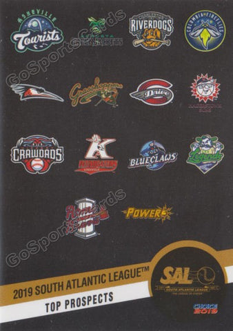 2019 South Atlantic League Top Prospects Header Checklist