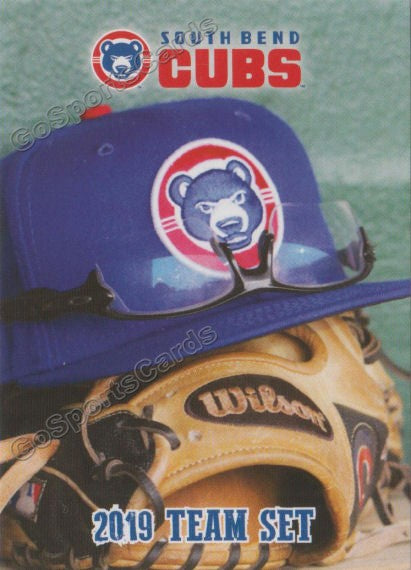 2019 South Bend Cubs Header Checklist