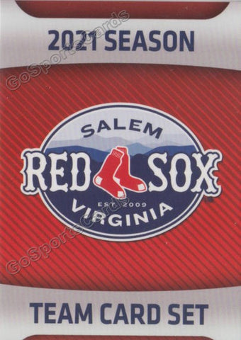 2021 Salem Red Sox Header Checklist