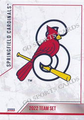 2022 Springfield Cardinals Header Checklist – Go Sports Cards