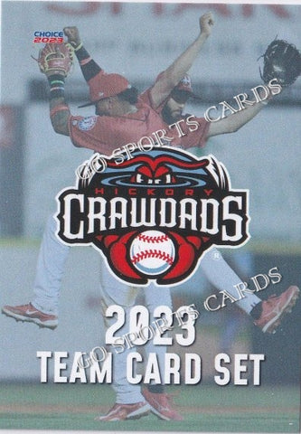 2023 Hickory Crawdads 2nd Header Checklist