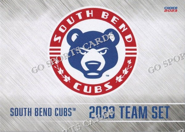 2023 South Bend Cubs Header Checklist