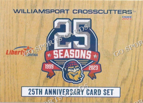 2023 Williamsport Crosscutters 25th Anniversary Header Checklist