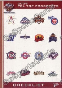 2009 Pacific Coast League Top Prospects Header Card