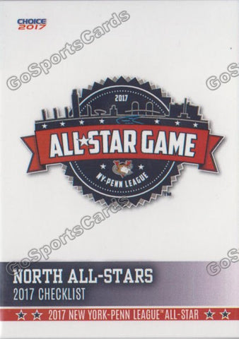 2017 New York Penn League All Star NYPL N Header Checklist