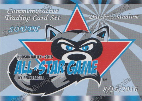 2016 New York Penn League All Star NYPL S Header Checkist