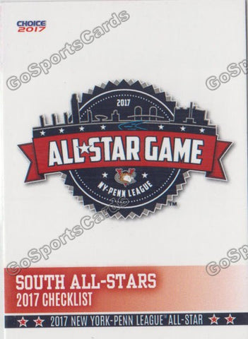 2017 New York Penn League All Star NYPL S Header Checklist