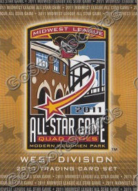 2011 MidWest League All Star West Header Card